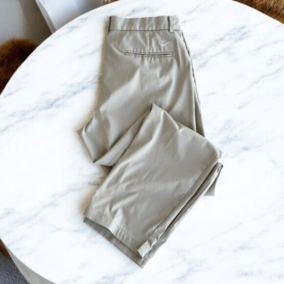Nike Golf Mens Dri-Fit Standard Fit Khaki Chino Pants Size 36/30 - Picture 2 of 13